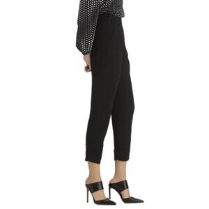 Rachel Comey Westside Pant In Black pleated cuffed taper leg pants, size 4